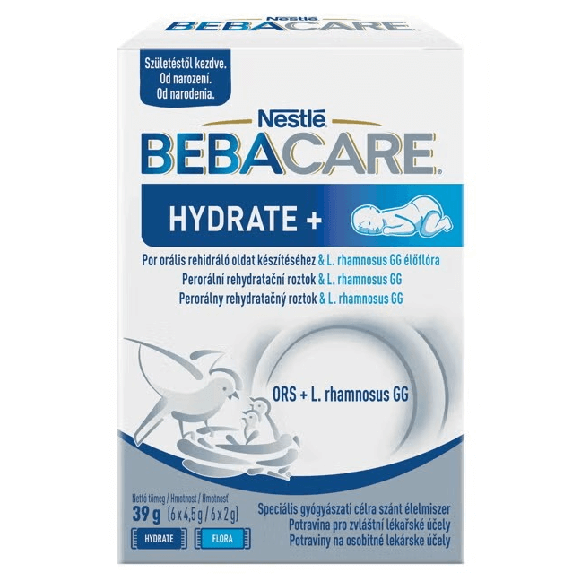 BEBACARE HYDRATE+ s probiotickými bakteriemi, 39 g