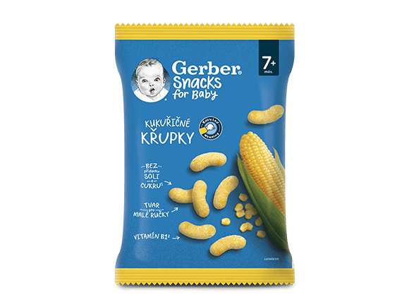 GERBER Snacks kukuřičné křupky 28 g