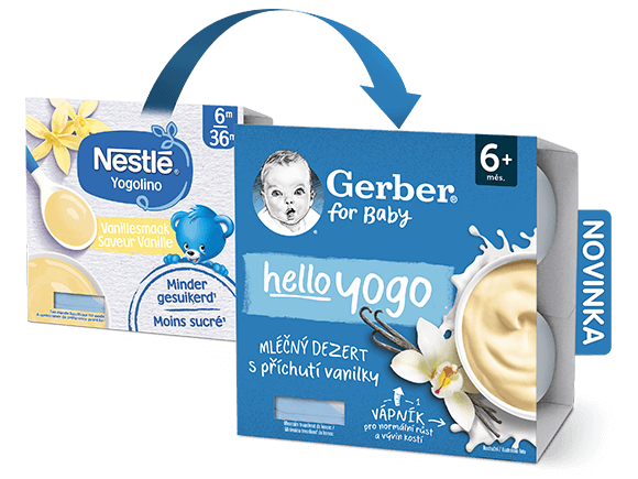 Gerber hello yogo vanilka