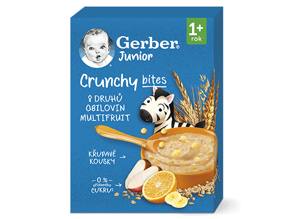 GERBER Junior nemléčná kaše ovocná s křupavými kousky 200 g