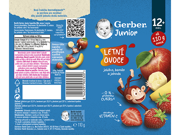 Gerber Junior kapsička Letní ovoce 110 g