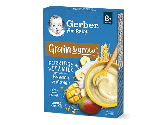 GERBER mléčná kaše banán a mango 200 g