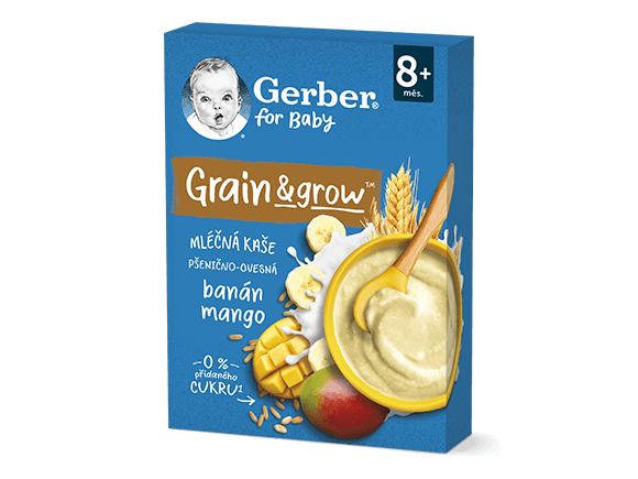 GERBER mléčná kaše banán a mango 200 g