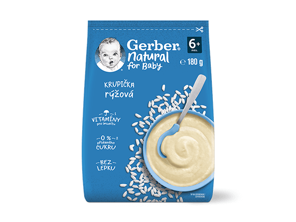 GERBER Natural rýžová krupička