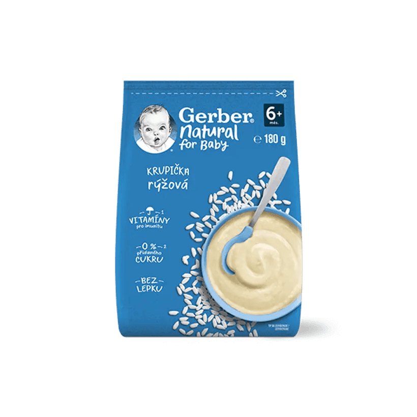 GERBER Natural rýžová krupička 180 g 