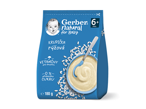 GERBER Natural rýžová krupička