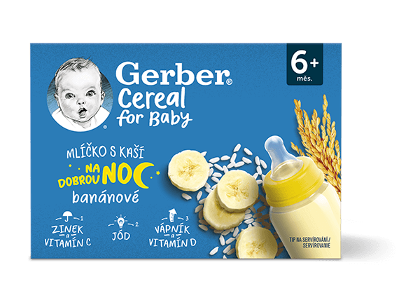 GERBER Cereal mlíčko s kaší banánové