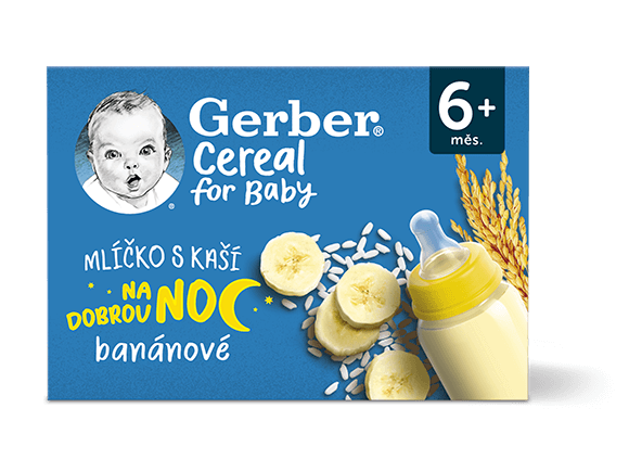 GERBER Cereal mlíčko s kaší banánové