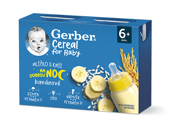 GERBER Cereal mlíčko s kaší banánové