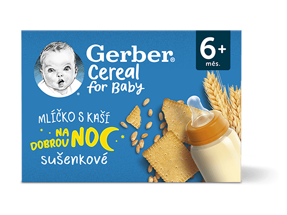 GERBER Cereal mlíčko s kaší sušenkové 2x200 ml
