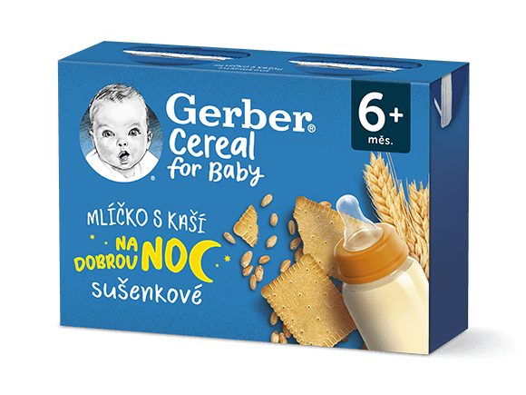 GERBER Cereal mlíčko s kaší sušenkové 2x200 ml