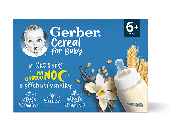 GERBER Cereal mlíčko s kaší vanilka