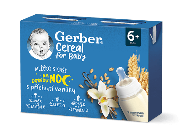 GERBER Cereal mlíčko s kaší vanilka