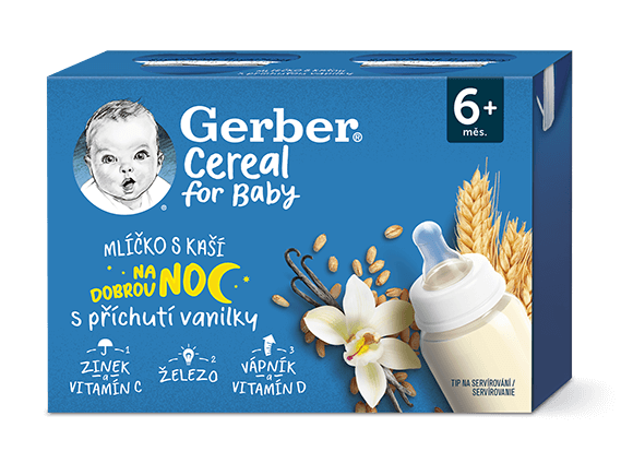 GERBER Cereal mlíčko s kaší vanilka