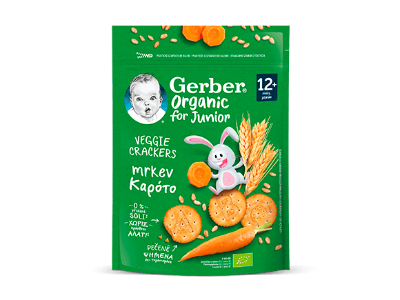 GERBER Organic krekry s mrkví 100 g