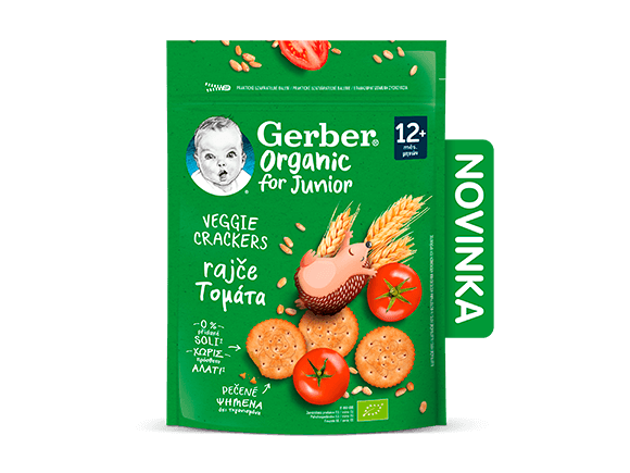 GERBER Organic krekry s rajčaty 100 g