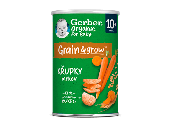 GERBER Organic křupky mrkev