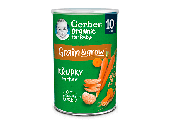 GERBER Organic křupky mrkev