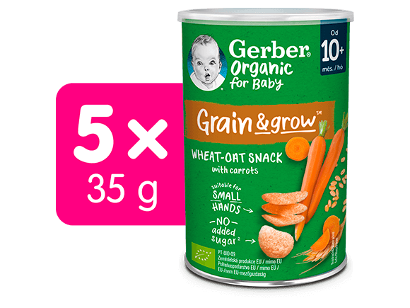 GERBER Organic křupky mrkev