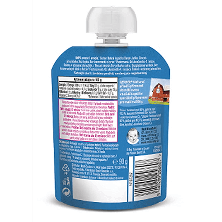 GERBER Natural kapsička banán a jablko 90 g