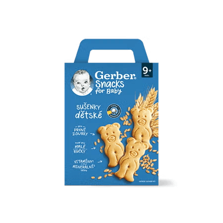 GERBER Snacks dětské sušenky 180 g