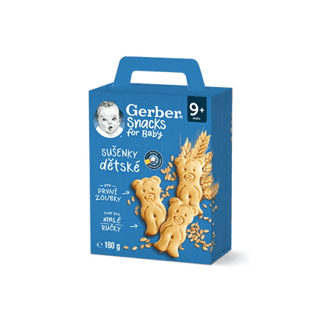 GERBER Snacks dětské sušenky 180 g