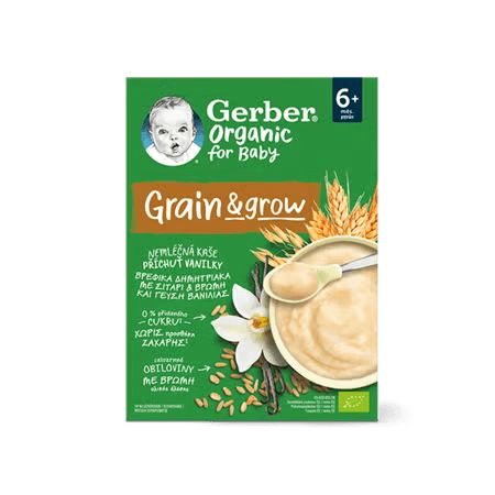 GERBER Organic nemléčná kaše s příchutí vanilky 200 g