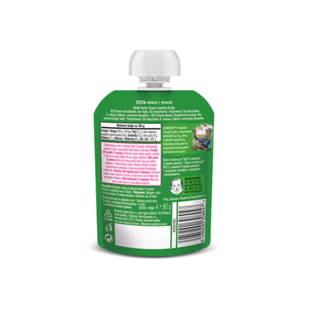 GERBER Organic kapsička hruška, jablko a banán 90 g