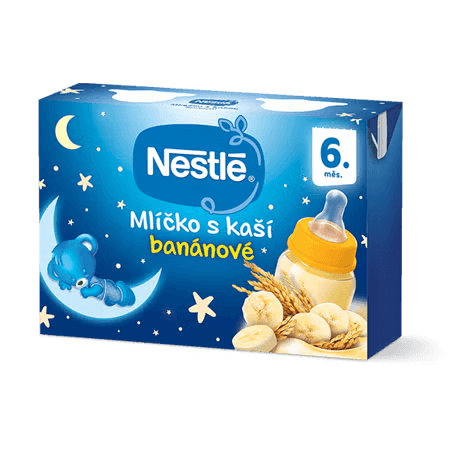 NESTLÉ Mlíčko s kaší banánové 2 x 200 ml