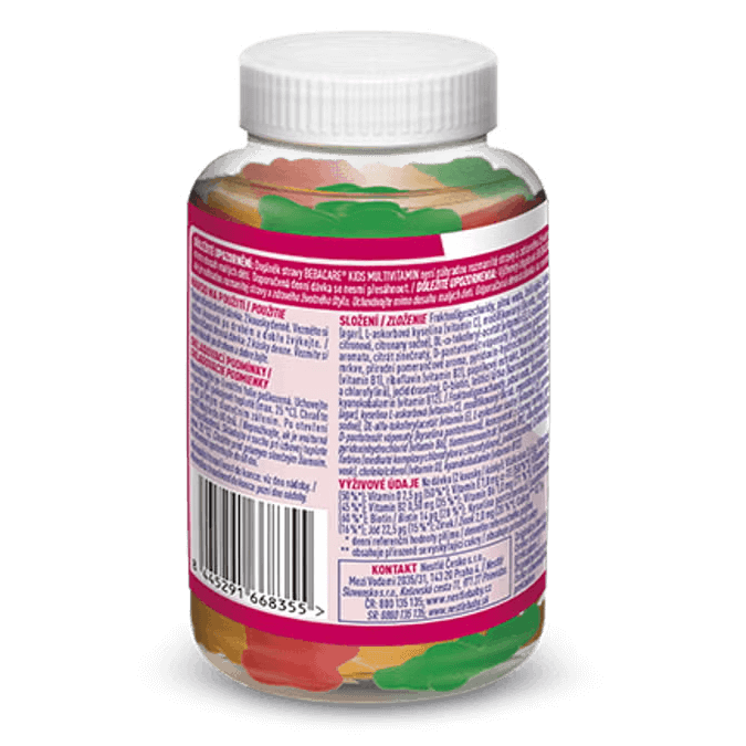 BEBACARE® KIDS GUMMIES MULTIVITAMIN, doplněk stravy, 162 g 