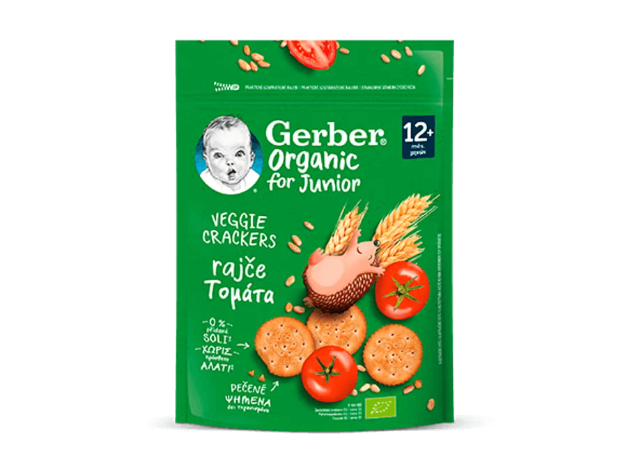 GERBER Organic krekry s rajčaty 100 g