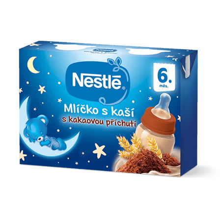 NESTLÉ Mlíčko s kaší s kakaovou příchutí 2 x 200 ml
