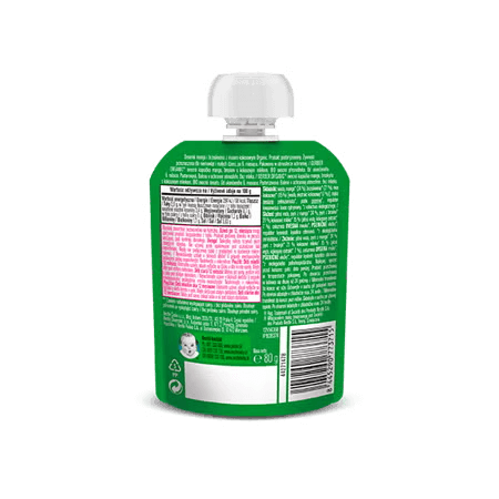 GERBER Organic ovocná kapsička mango a broskev s kokosovým mlékem 80 g