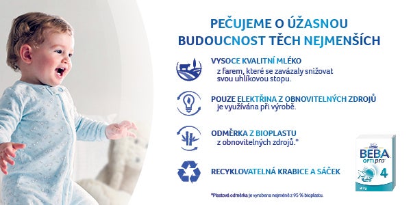 Banner BEBA OPTIPRO 4 udržitelnost