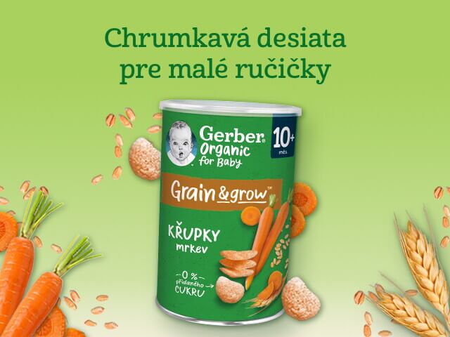 GERBER Organic chrumky s mrkvou