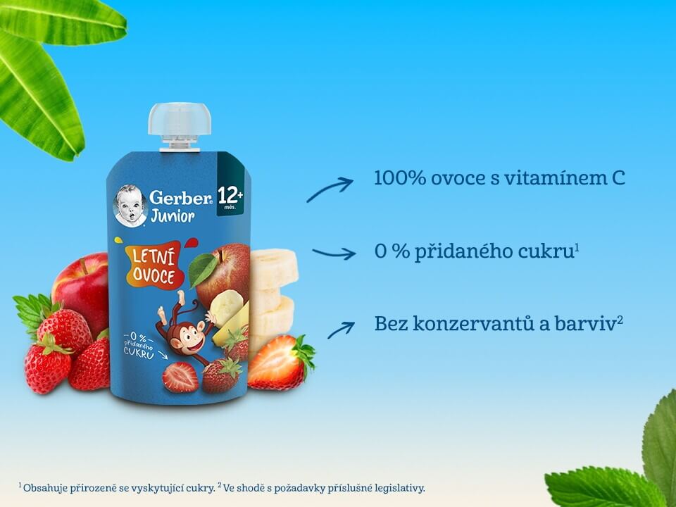 Gerber Junior kapsička Letní ovoce