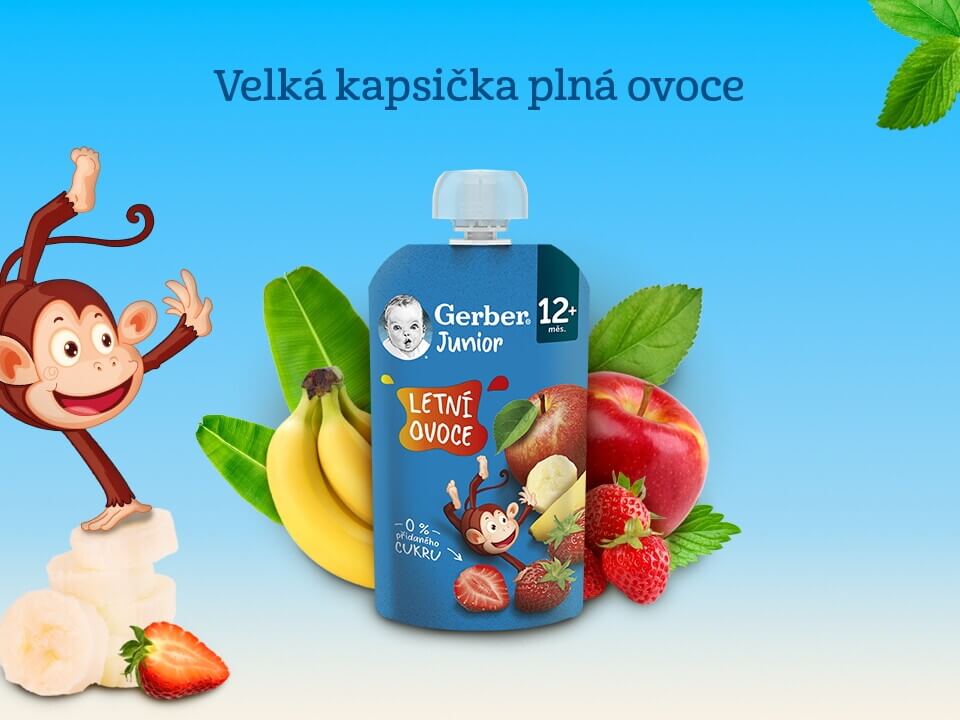 Gerber Junior kapsička Letní ovoce