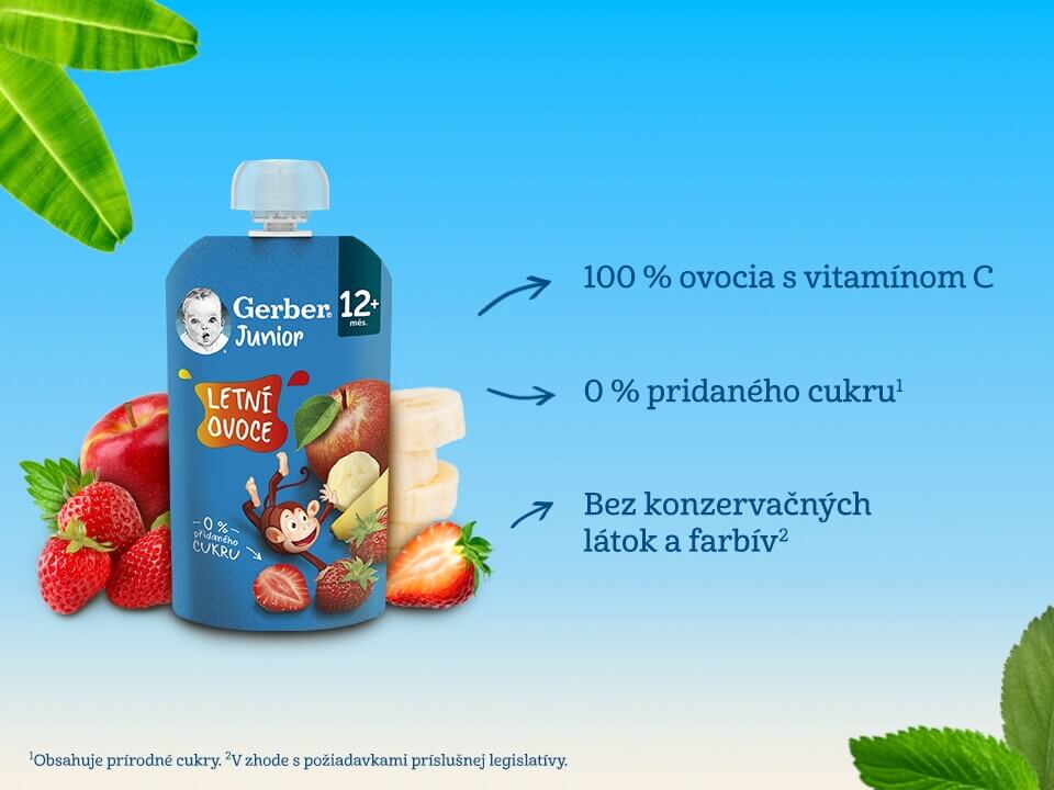 Gerber Junior kapsička Letné ovocie