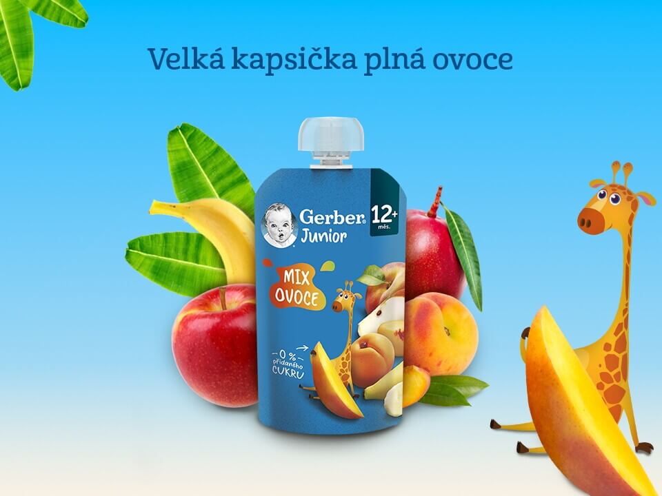 GERBER Junior kapsička Mix ovoce 110 g
