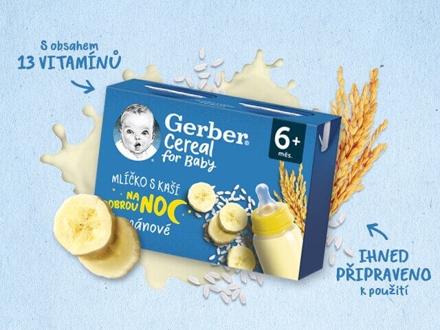 Gerber mlíčko s kaší banán
