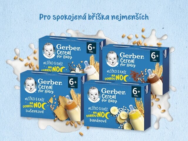 Gerber mlíčko s kaší