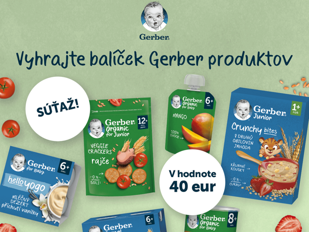 GERBER súťaž vyhrajte GERBER súťaž vyhrajte