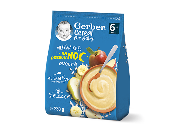 GERBER Cereal mléčná kaše ovocná