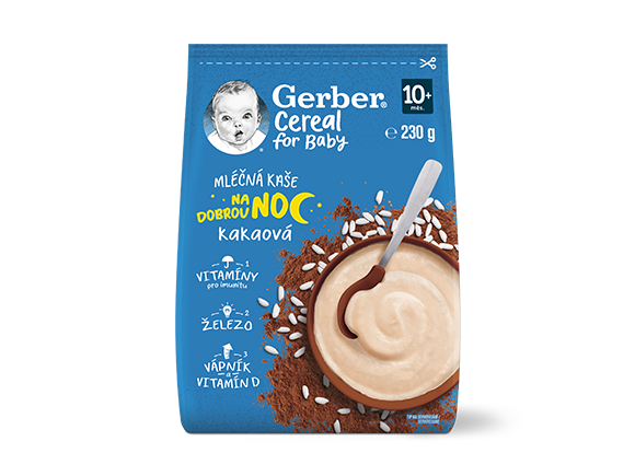 GERBER Cereal mléčná kaše kakaová