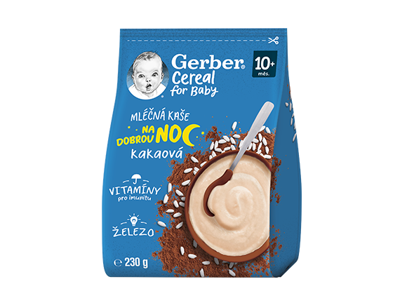 GERBER Cereal mléčná kaše kakaová