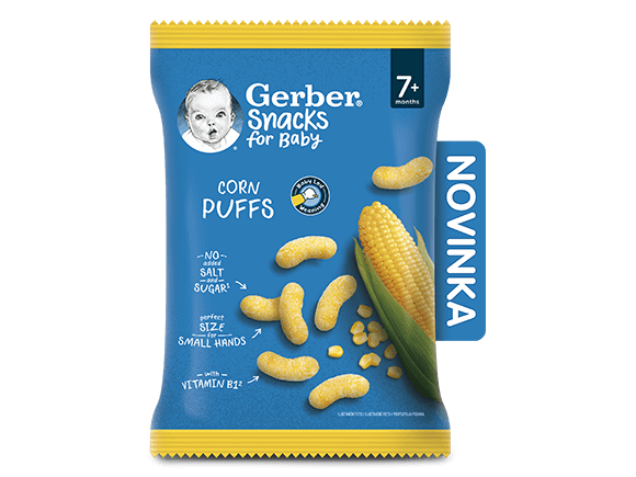 GERBER Snacks kukuřičné křupky 28 g | Nestlé Baby&Me