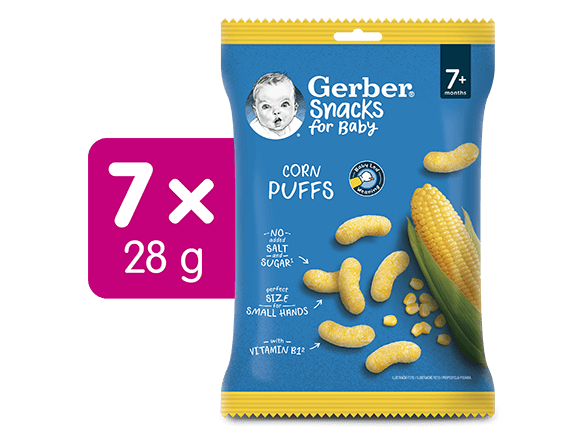 GERBER Snacks kukuřičné křupky 28 g