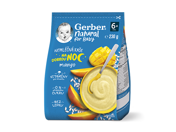 GERBER Natural nemléčná kaše mango_T911