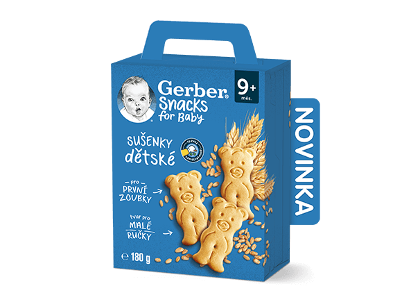 GERBER dětské sušenky_novinka