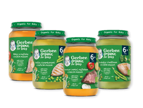 Gerber Organic příkrmy ve skleničkách
